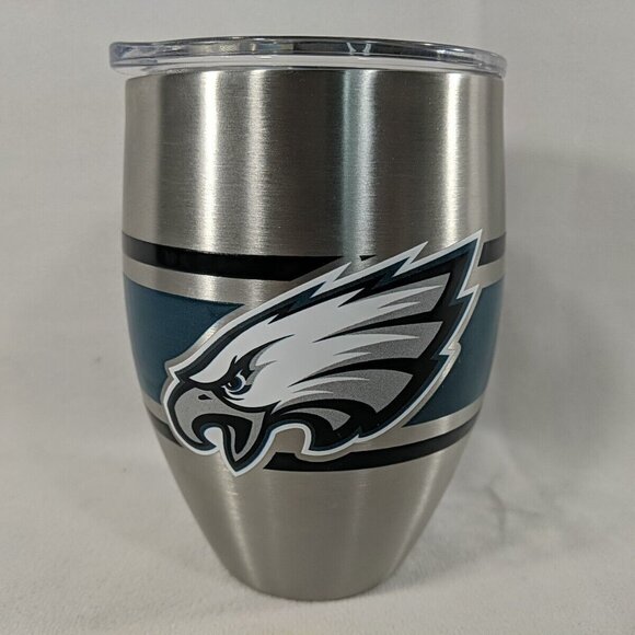 Tervis NFL Philadelphia Eagles Travel Tumbler Mug Silver Football 12 oz Steel - Picture 1 of 10